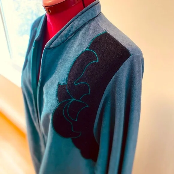 Oscar de la Renta Vintage Lounge Robe - Picture 4 of 10